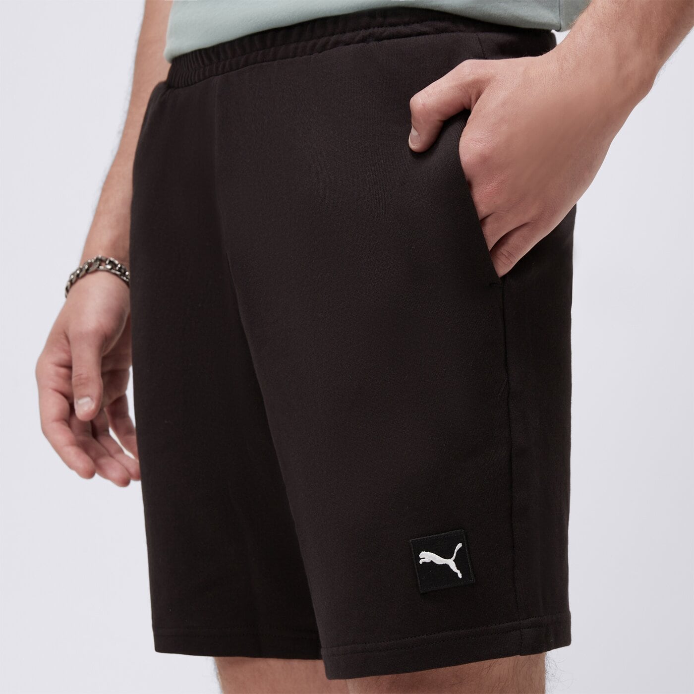 Spodenki męskie PUMA SZORTY ESS ELEVATED 68473001 kolor czarny