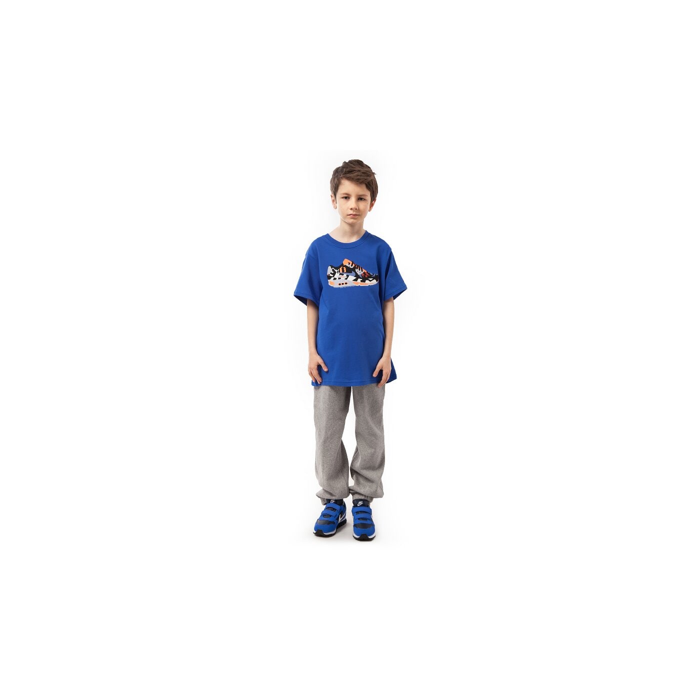 Koszulka dziecięca NIKE T-SHIRT AIR MAX IN JACQUA 684793480 kolor niebieski