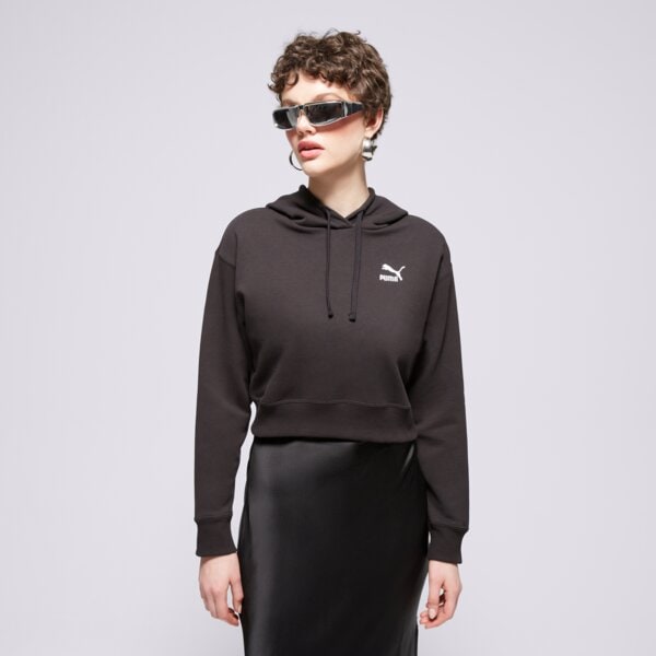 Bluza damska PUMA BLUZA Z KAPTUREM BETTER CLASSICS CROPPED 62422901 kolor czarny