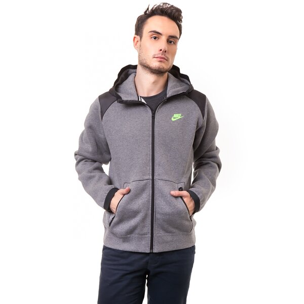 Bluza męska NIKE BLUZA HYBRID FZ HOODY 614486091 kolor szary