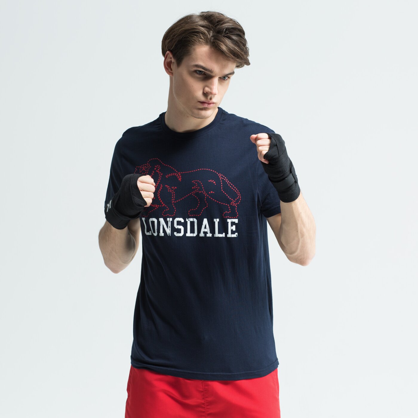 Koszulka męska LONSDALE T-SHIRT SS SOMERBY 1139663076 kolor granatowy