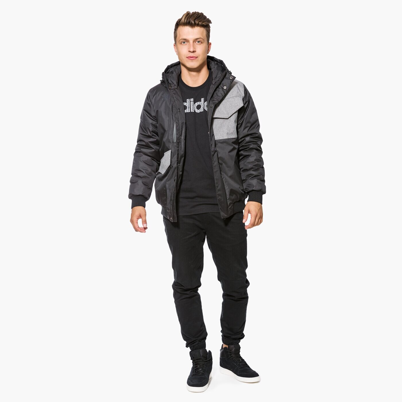 Kurtka zimowa męska UMBRO KURTKA HOSA ul37kum32001 kolor czarny