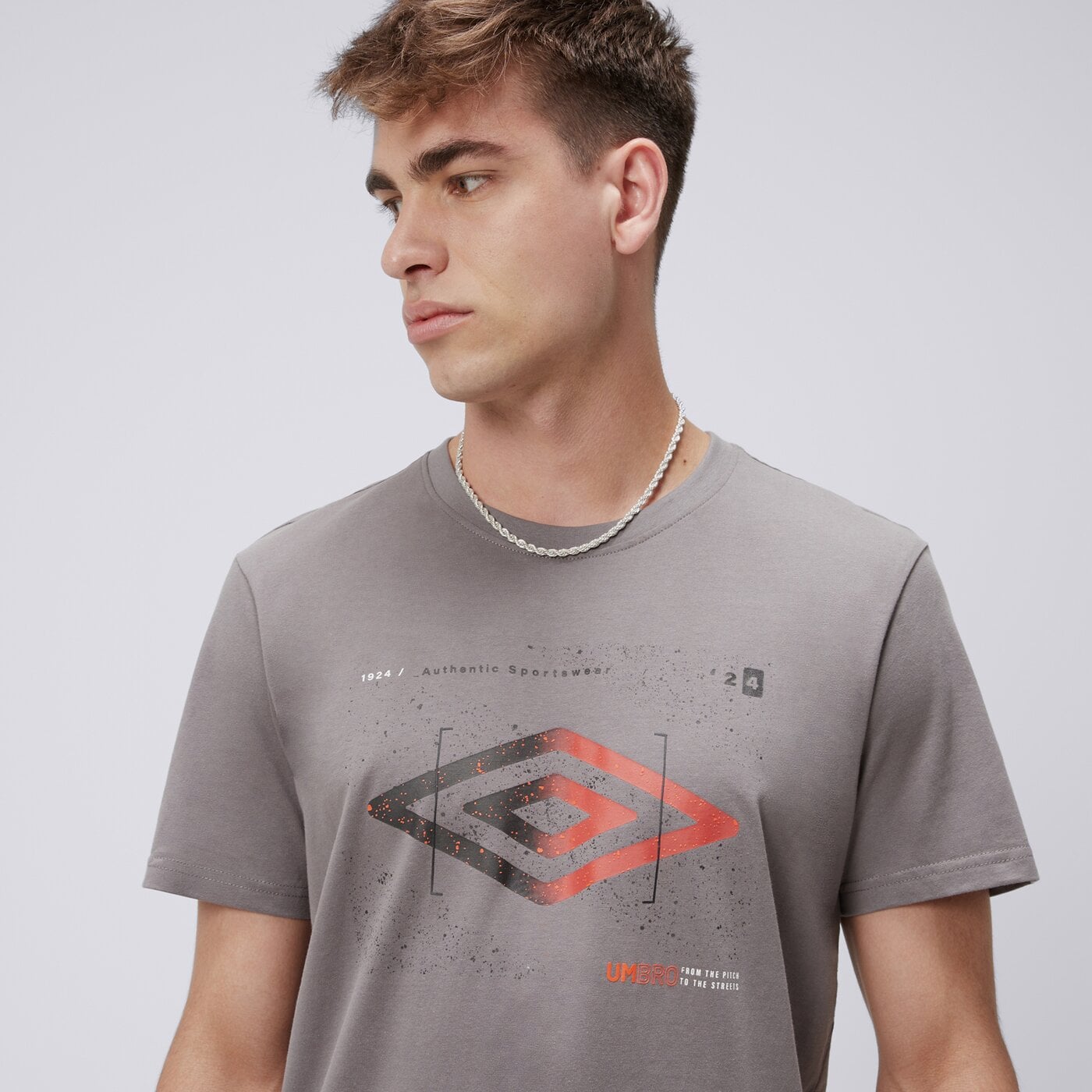 Koszulka męska UMBRO T-SHIRT DUMBY ul125tsm06002 kolor szary
