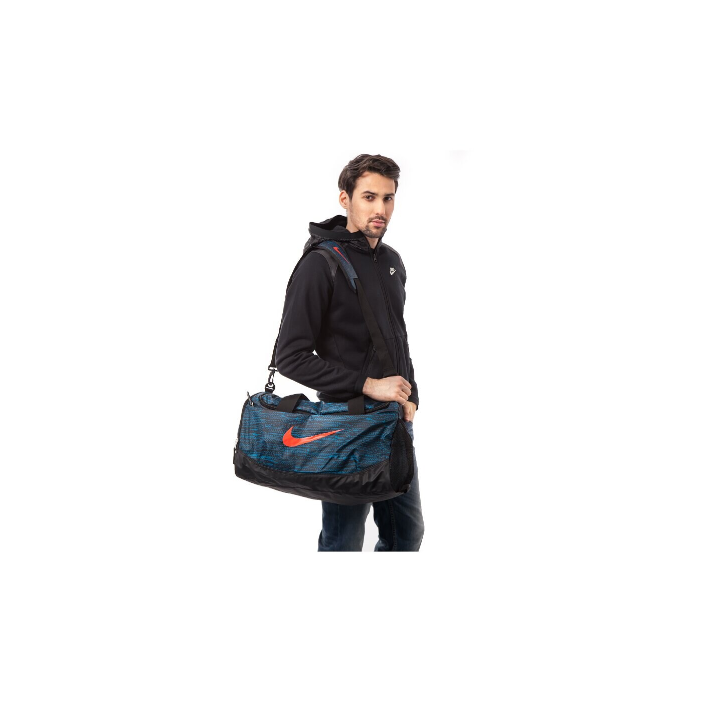 Torba sportowa damska NIKE TORBA TEAM TRAINING SM DUFFEL ba4898410 kolor niebieski