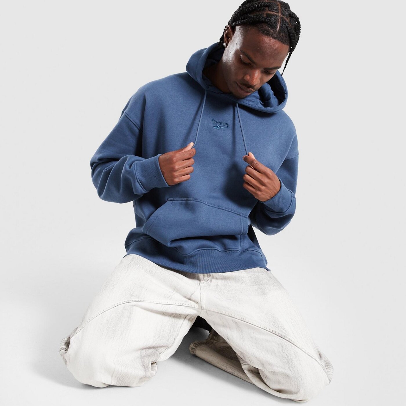 Bluza męska REEBOK BLUZA Z KAPTUREM OTIS rk25095mgm100049 kolor niebieski