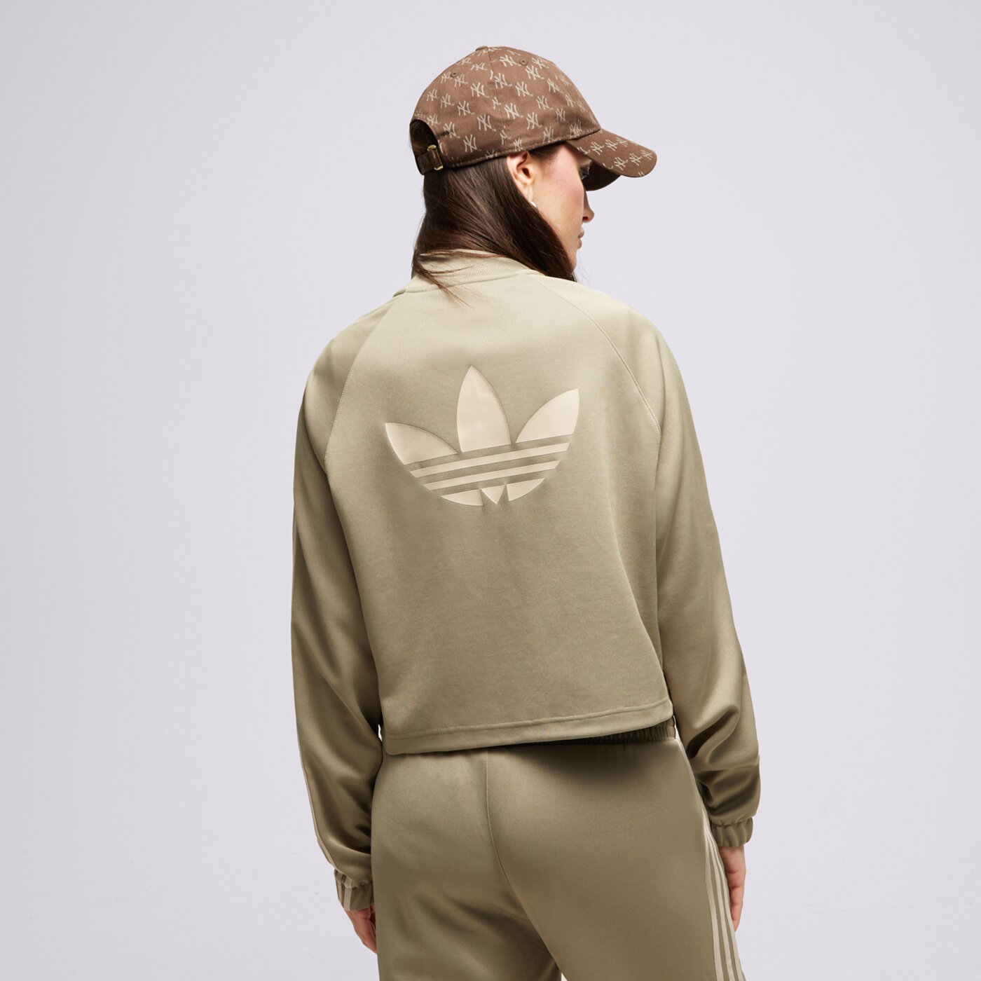 Bluza damska ADIDAS BLUZA ROZPINANA TRICOT WARM-UP JACKET ij5229 kolor szary