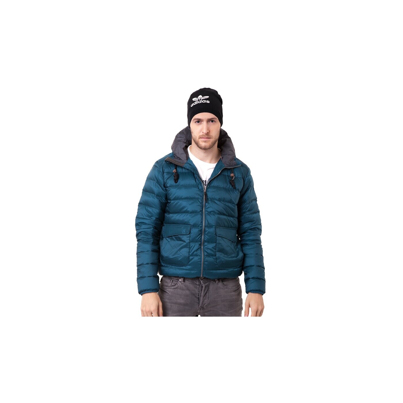 Czapka zimowa damska ADIDAS CZAPKA TREFOIL BEANIE m30740 kolor czarny