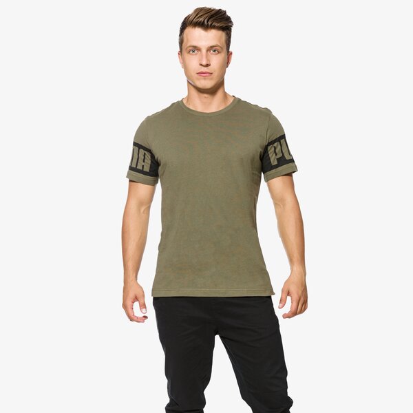 Koszulka męska PUMA T-SHIRT SS REBEL 59245314 kolor khaki