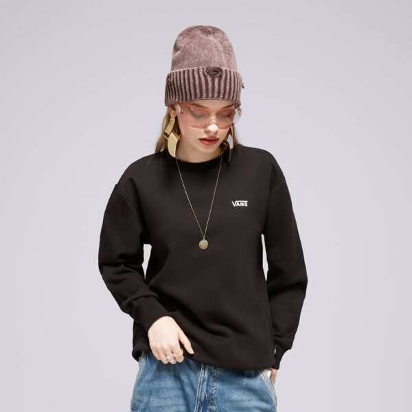 Bluza damska VANS BLUZA FLYING CREW EMEA vn00046xblk1 kolor czarny