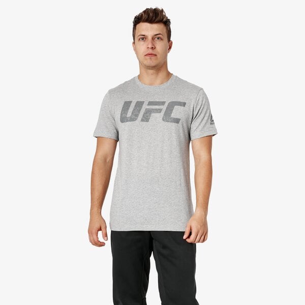Koszulka męska REEBOK T-SHIRT SS UFC FG LOGO TEE d95022 kolor szary