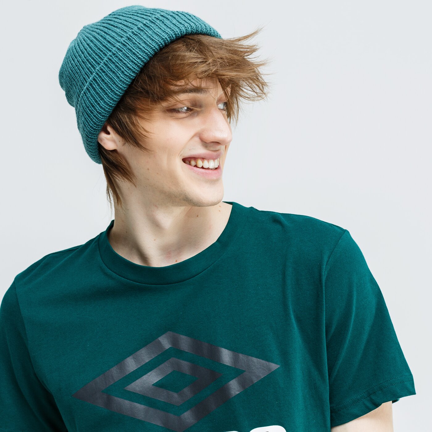 Koszulka męska UMBRO T-SHIRT LARGE LOGO 65802u-jg2 kolor zielony