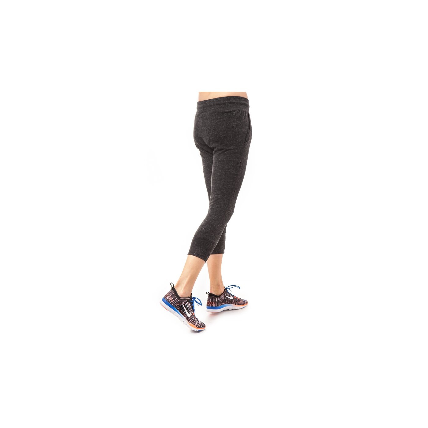 Spodnie dresowe damskie NIKE SPODNIE GYM VINTAGE CAPRI 668933010 kolor czarny