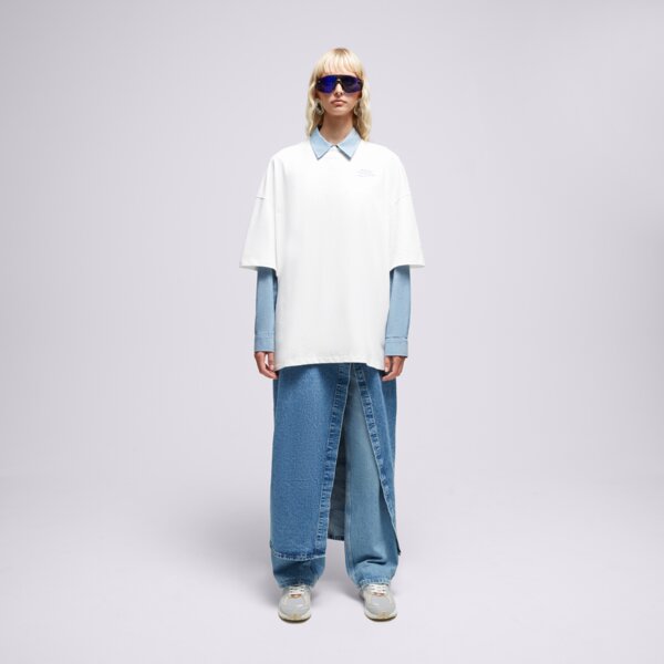 S.NOW JOB SIZEER T SHIRT “MAYBE”-NATURAL WHITE si123tsu50001 kolor biały