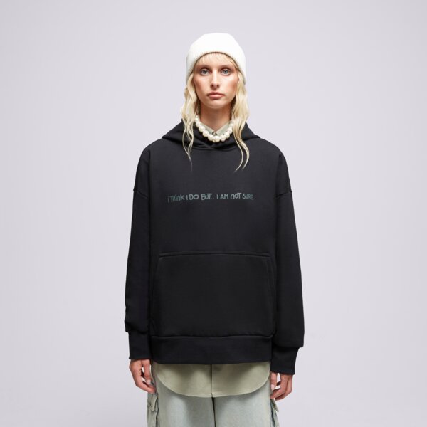 S.NOW JOB SIZEER HOODIE “I THINK I DO” BLACK si123blu50002 kolor czarny