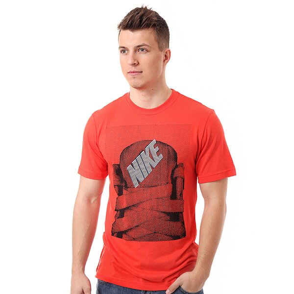 Koszulka męska NIKE T-SHIRT TEE-TONGUE TIED 589748633 kolor czerwony
