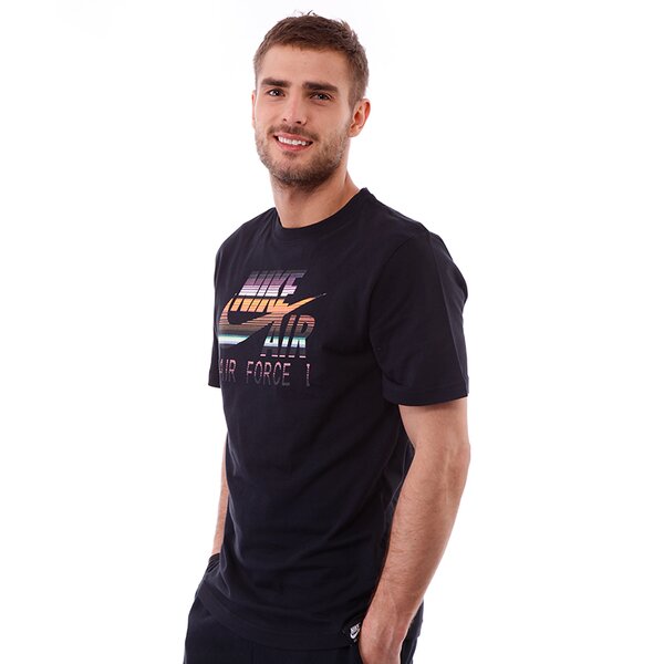 Koszulka męska NIKE T-SHIRT BB AF1 BLANKET TEE 532668010 kolor czarny