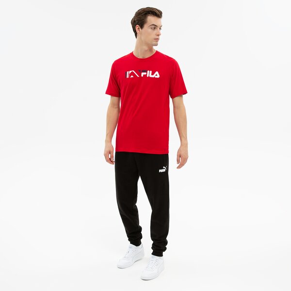 Koszulka męska FILA T-SHIRT MARIO fw22spm021640 kolor czerwony