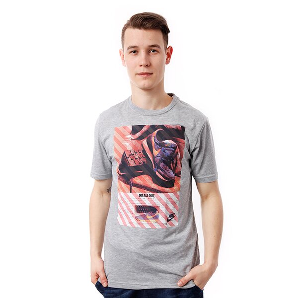 Koszulka męska NIKE T-SHIRT TEE-HAZARD AD 589766063 kolor szary