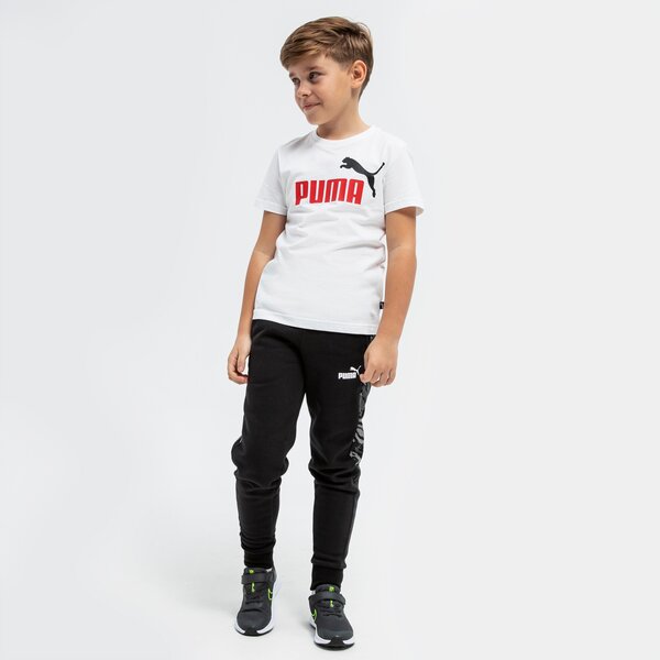Koszulka dziecięca PUMA T-SHIRT ESS+ 2 COL LOGO B 586985 02 kolor biały