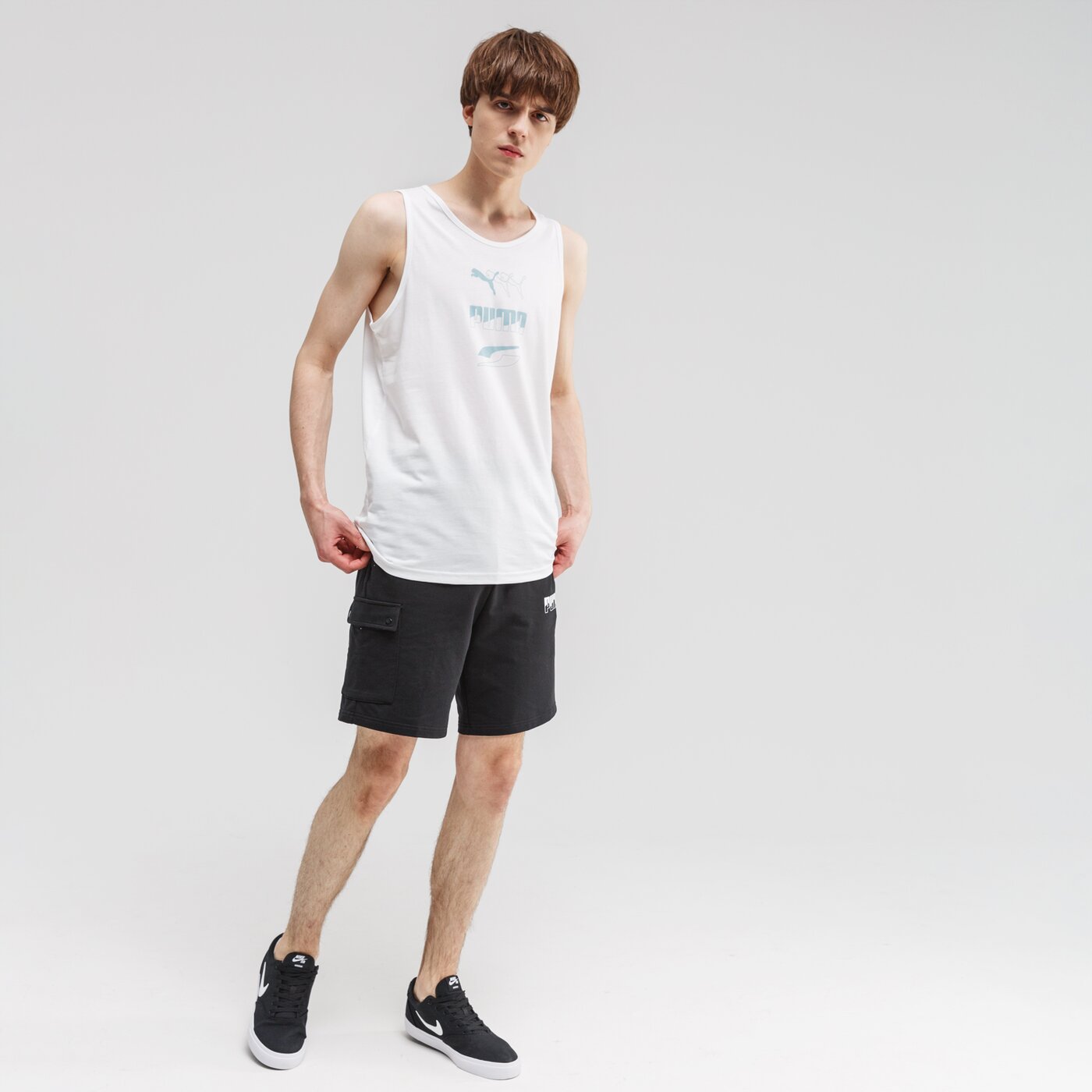 Tank top męski PUMA TANK REBEL 581520 02 kolor biały