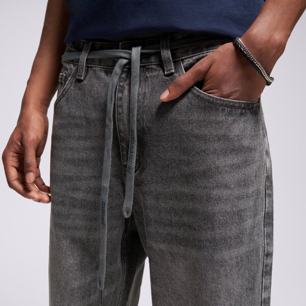 Spodnie dresowe męskie PROSTO SPODNIE JEANS BAGGY TARMAC LIGHT GRAY kl252mpan3011 kolor szary