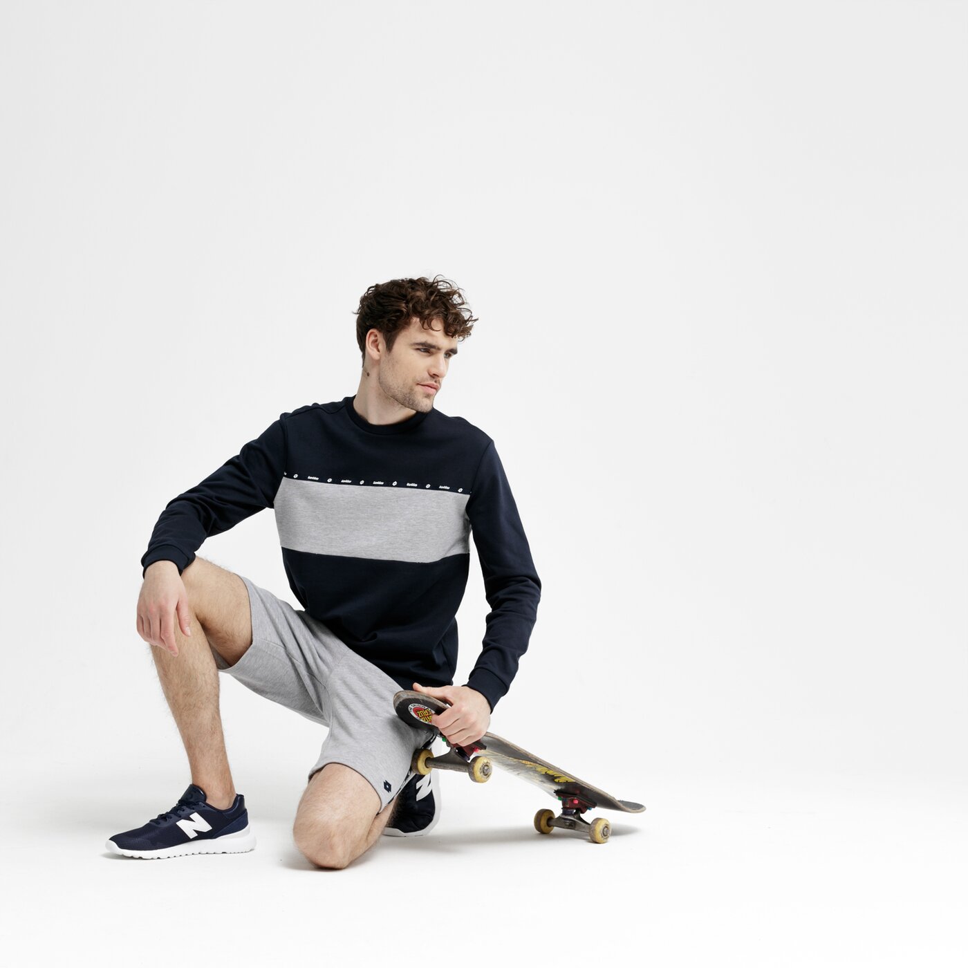 Bluza męska LOTTO BLUZA FIUGGI lo19blm15001 kolor granatowy