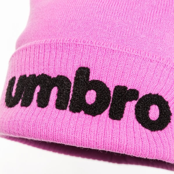 Czapka zimowa damska UMBRO CZAPKA MARY ul321hat03001 kolor różowy