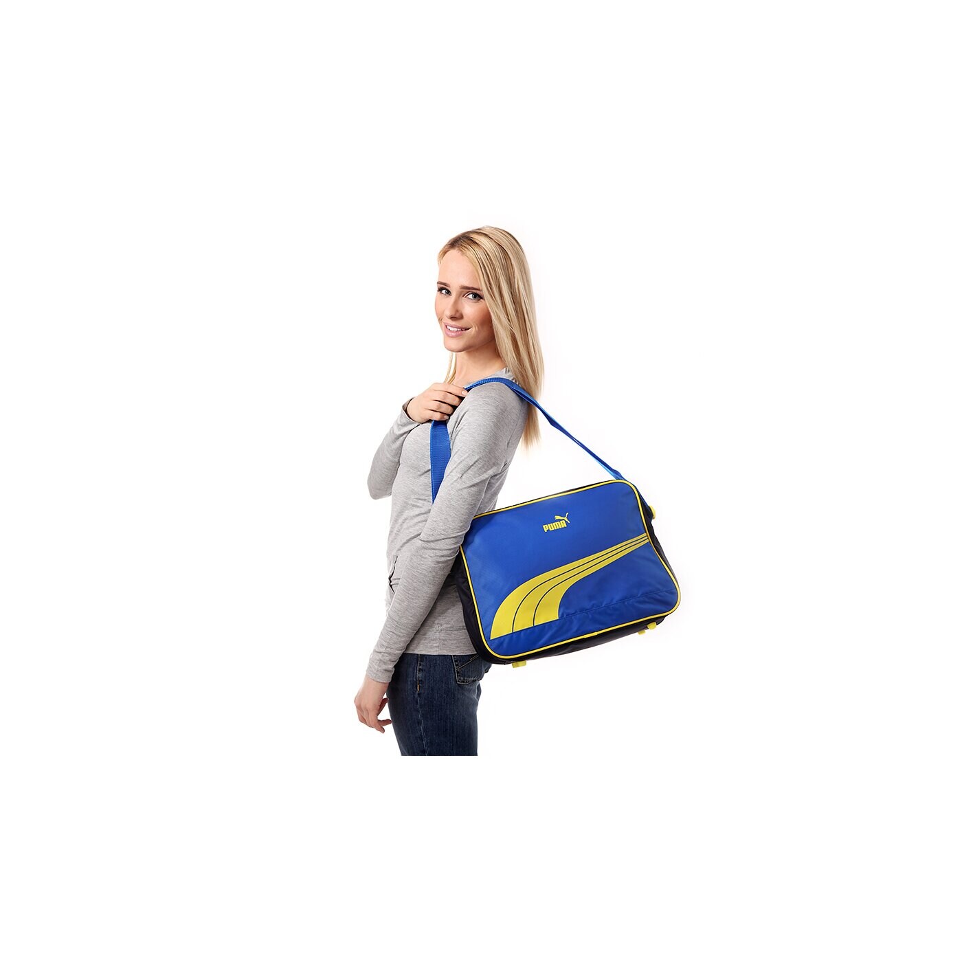 Torba sportowa damska PUMA TORBA SOLE REPORTER VICTORIA BLUE-NEW 7179806 kolor niebieski