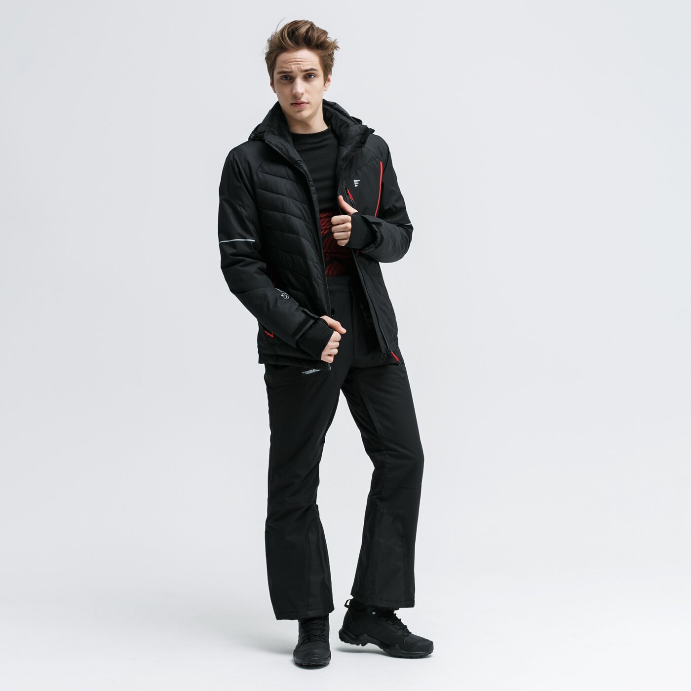 Kurtka zimowa męska FEEWEAR KURTKA NARCIARSKA MOOSE fw39kum54001 kolor czarny