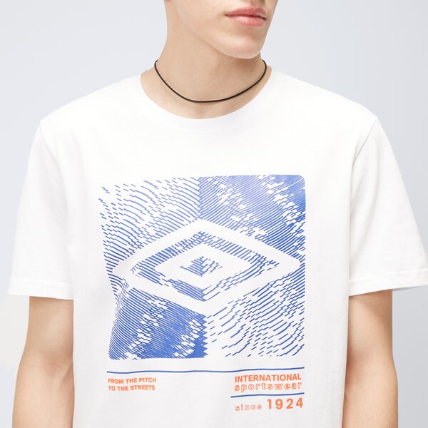 Koszulka męska UMBRO T-SHIRT MATHIAS ul323tsm61002 kolor biały