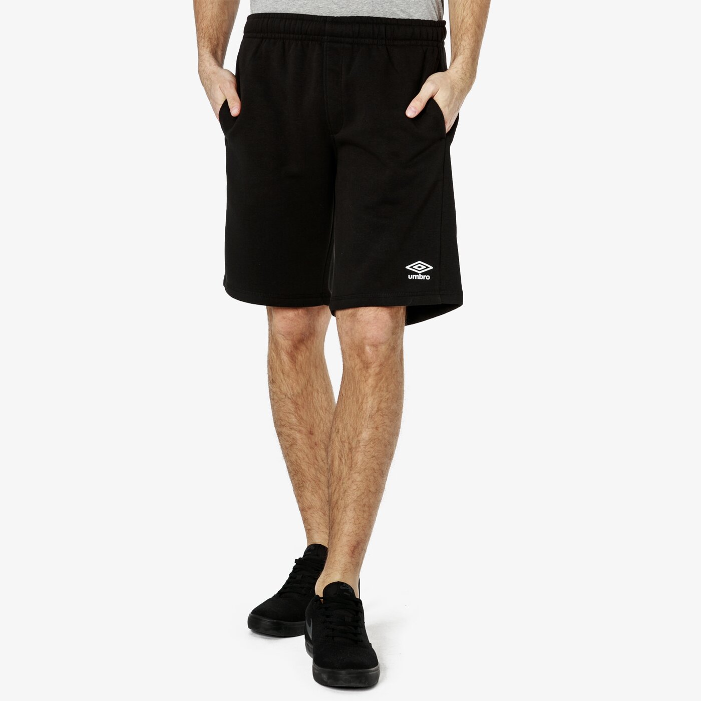 Spodenki męskie UMBRO SZORTY FW FLEECE 65362u-060 kolor czarny