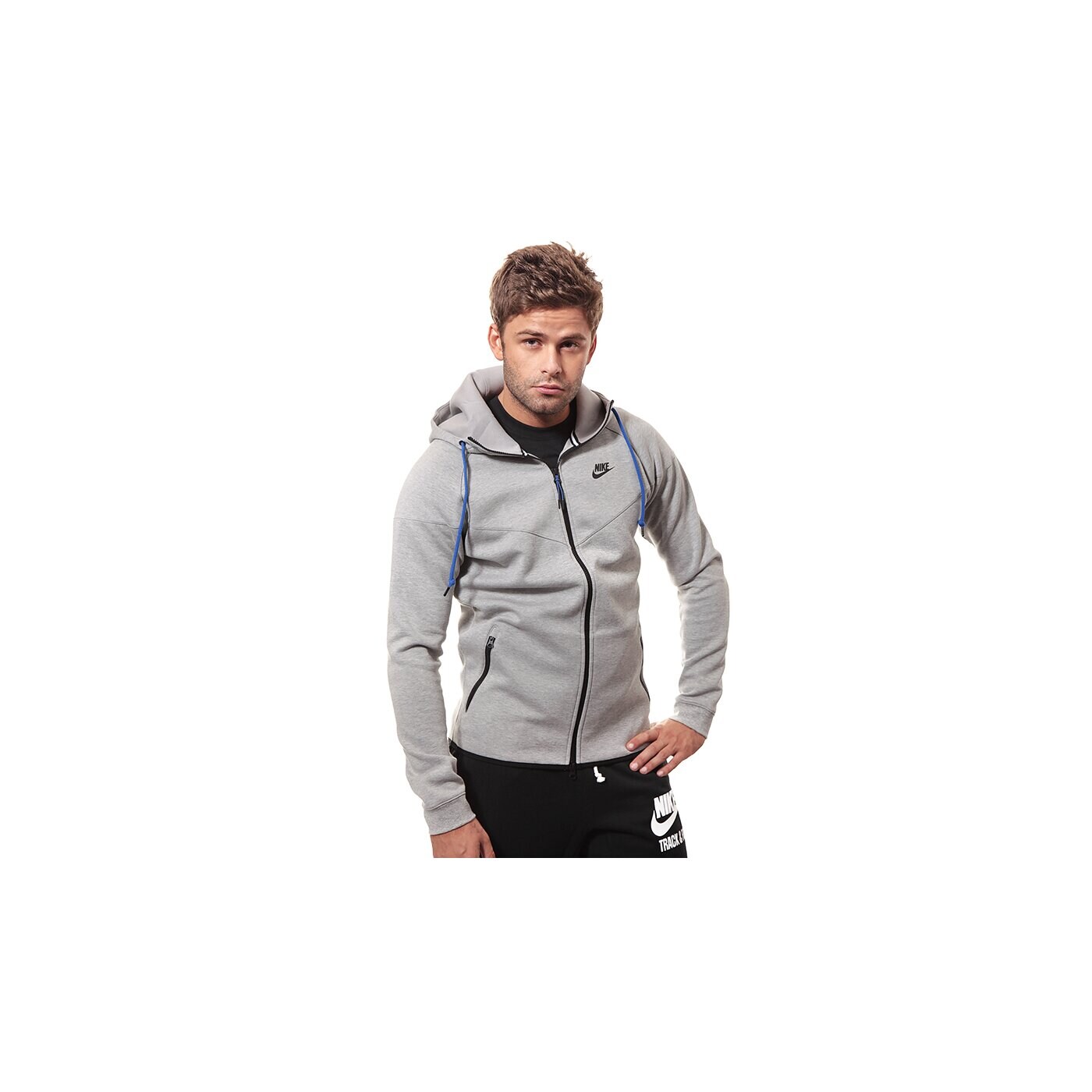 Bluza męska NIKE BLUZA TECH FLEECE WINDRUNNER 545277064 kolor szary