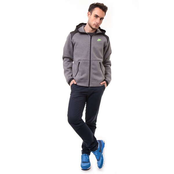 Bluza męska NIKE BLUZA HYBRID FZ HOODY 614486091 kolor szary