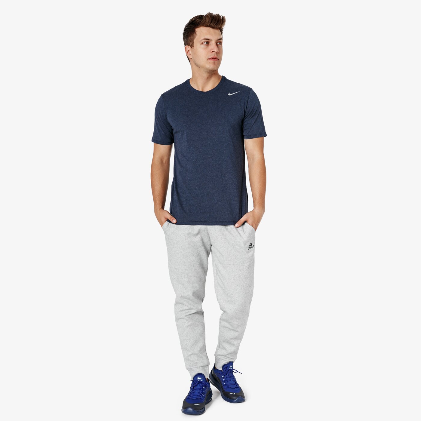 Koszulka męska NIKE T-SHIRT SS M NK DRY DFC 2.0 706625-473 kolor granatowy