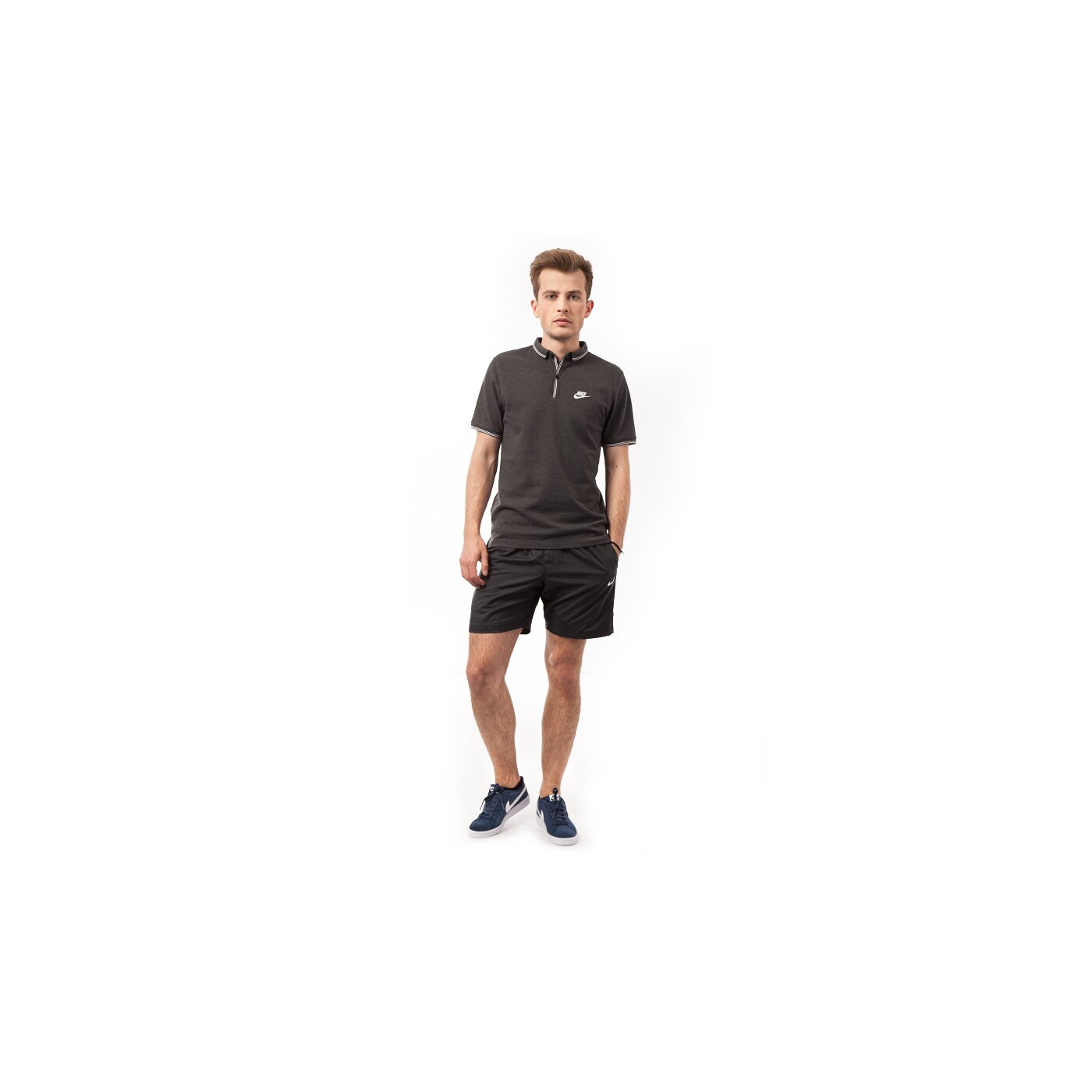 Koszulka polo męska NIKE POLO GS SLIM POLO-LEAGUE 652446032 kolor czarny