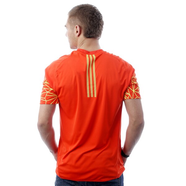 Koszulka męska ADIDAS T-SHIRT F50 STYLE   CLIMALITE TEE x30612 kolor pomarańczowy