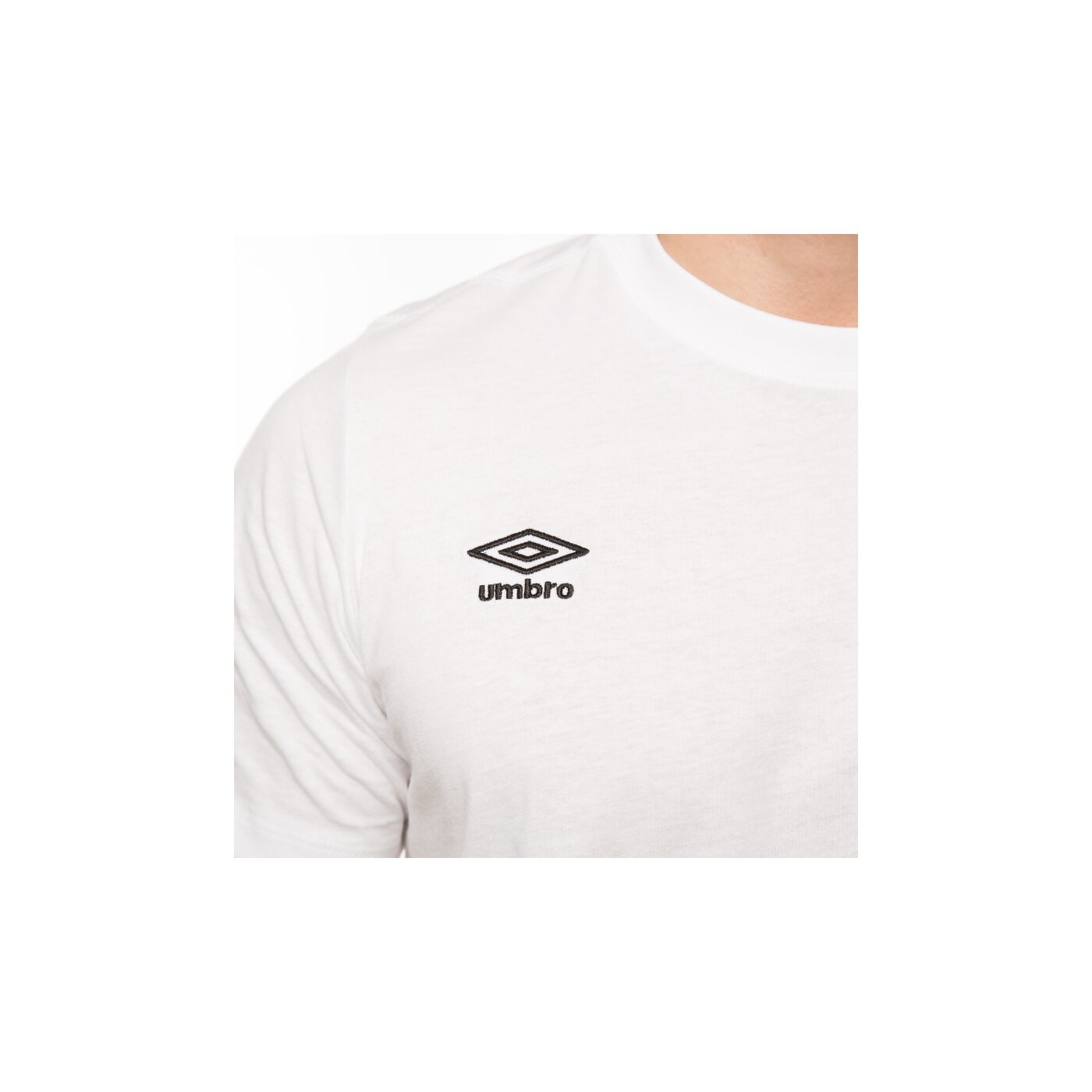 Koszulka męska UMBRO T-SHIRT SMALL LOGO CTN TEE 62293u002 kolor biały