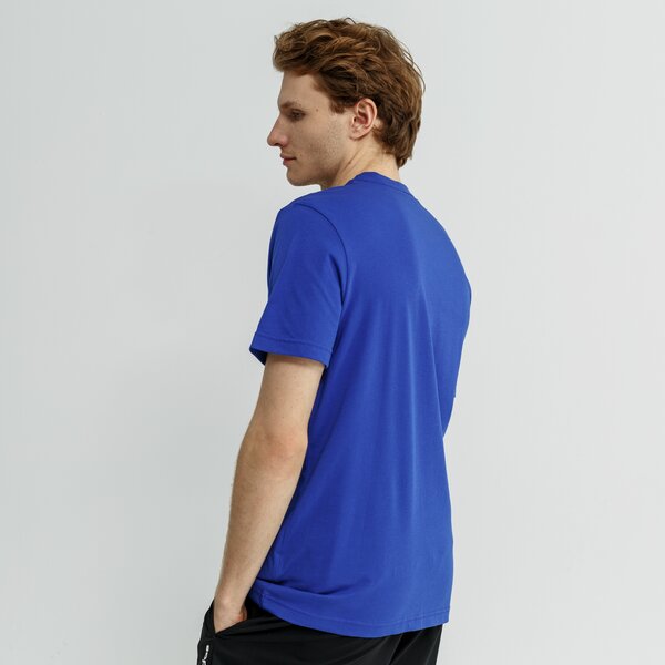 Koszulka męska ADIDAS T-SHIRT SS E LIN BRUSH T dv3052 kolor niebieski