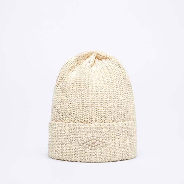 Czapka zimowa damska UMBRO CZAPKA UMBRO ESS BEIGE ul325hat10003 kolor beżowy