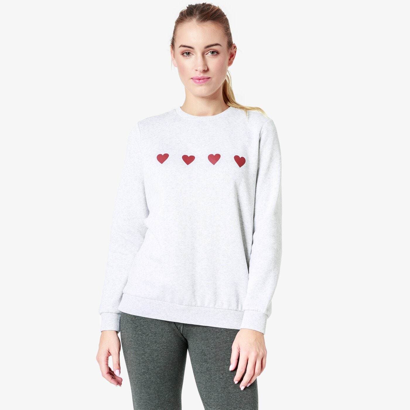 Bluza damska FEEWEAR BLUZA HEART fw38bld16001 kolor szary