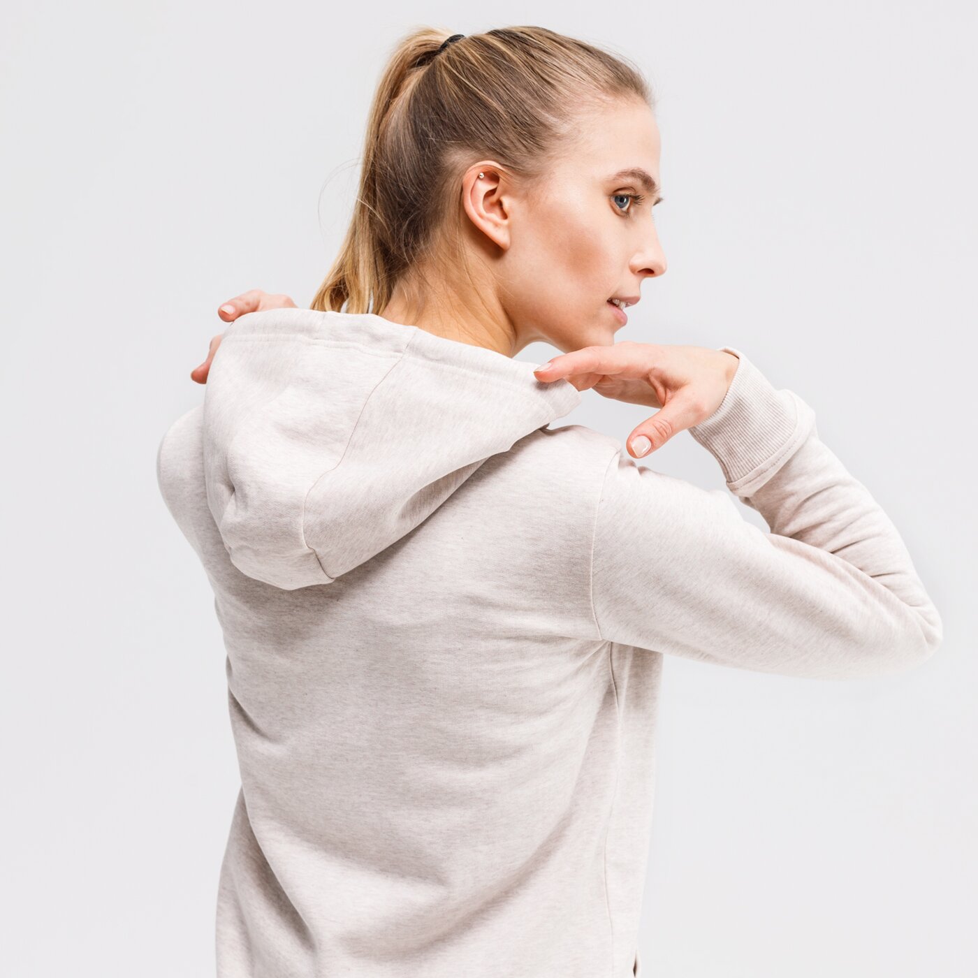 Bluza damska UMBRO BLUZA ROZPINANA Z KAPTUREM OTAMA ul120bld03002 kolor beżowy