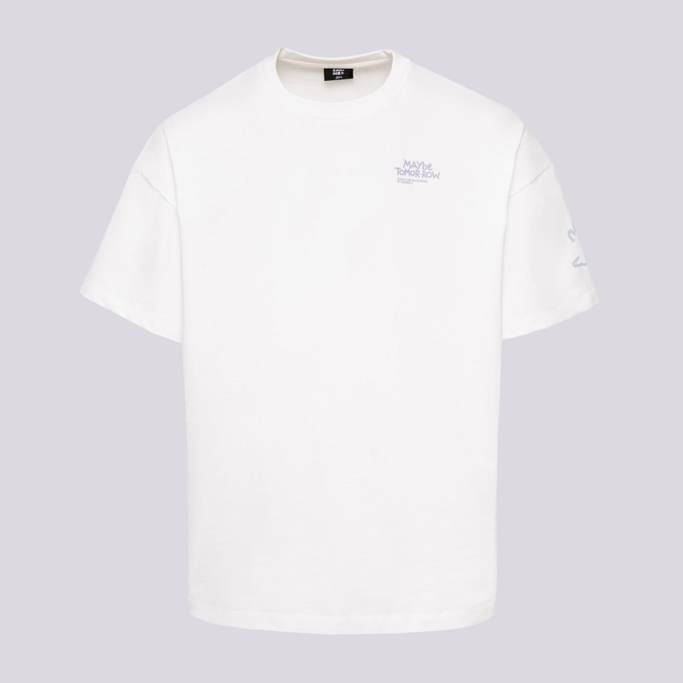 S.NOW JOB SIZEER T SHIRT “MAYBE”-NATURAL WHITE si123tsu50001 kolor biały