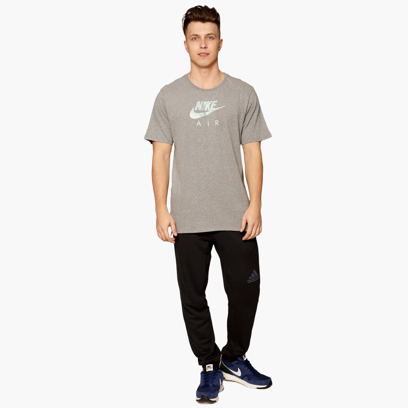 Koszulka męska NIKE T-SHIRT SS M NSW AIR HRTG 847521091 kolor szary