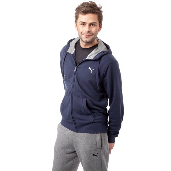 Bluza męska PUMA BLUZA ESS HOODED JACKET 83186906 kolor szary