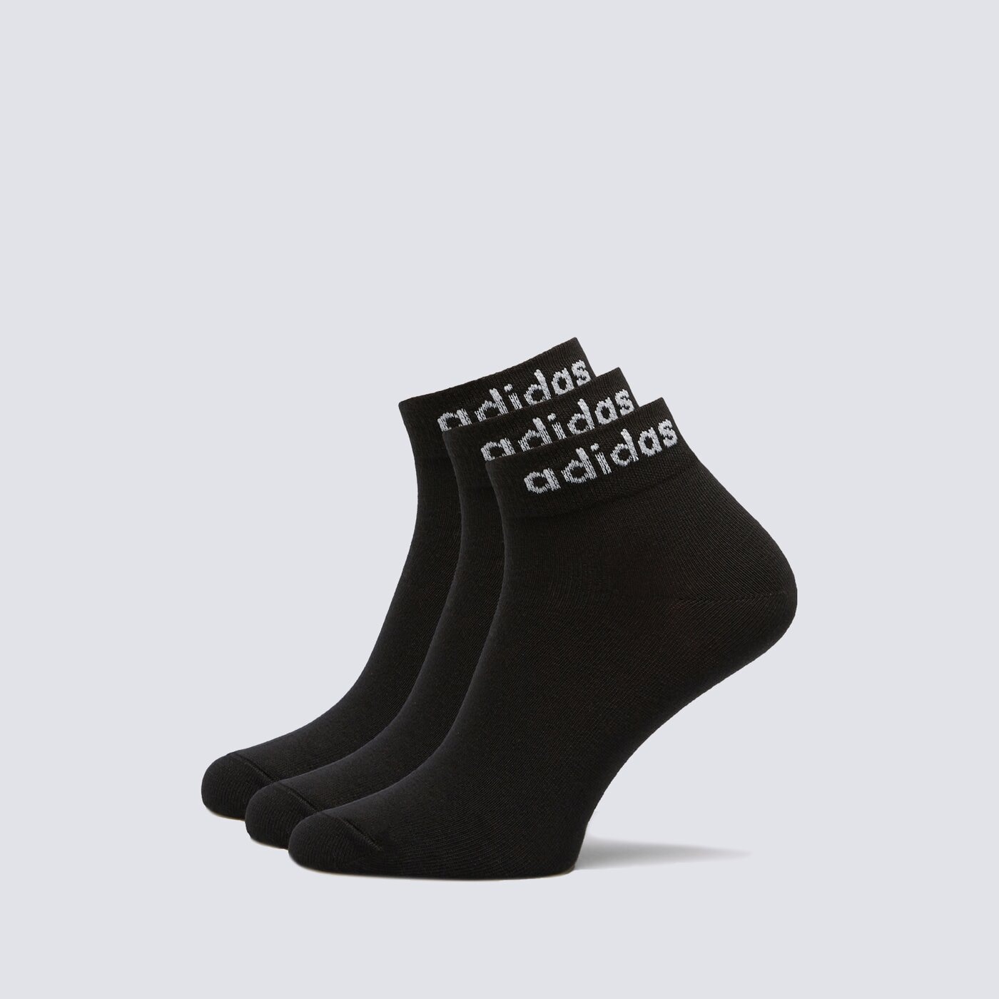 Skarpetki damskie ADIDAS SKARPETY QUARTER T LIN ANKLE 3P ic1305 kolor czarny