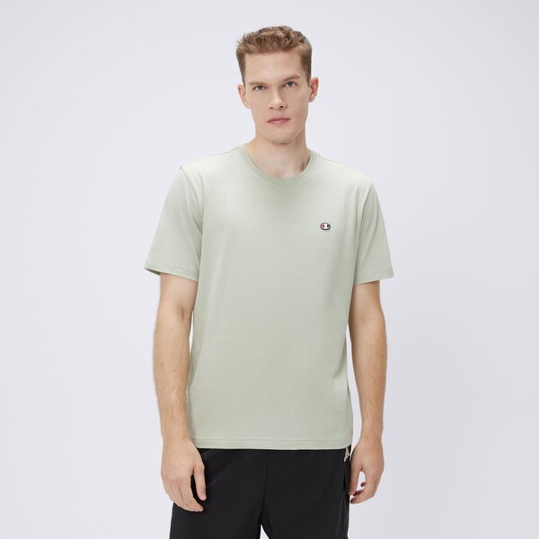 Koszulka męska CHAMPION T-SHIRT CREWNECK TEE 220453gs072 kolor zielony
