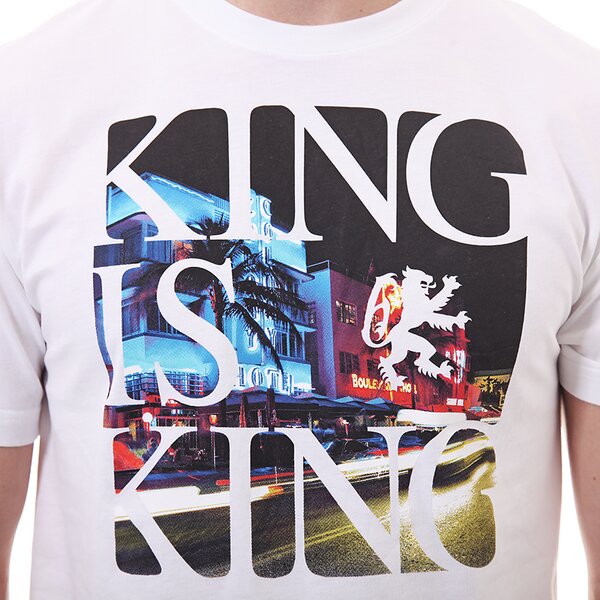Koszulka męska NIKE T-SHIRT KING IS KING TEE 611344100 kolor biały