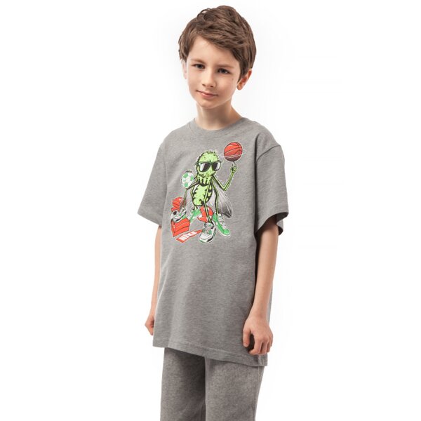 Koszulka dziecięca NIKE T-SHIRT PRE CHAR FOREVER 641825063 kolor szary