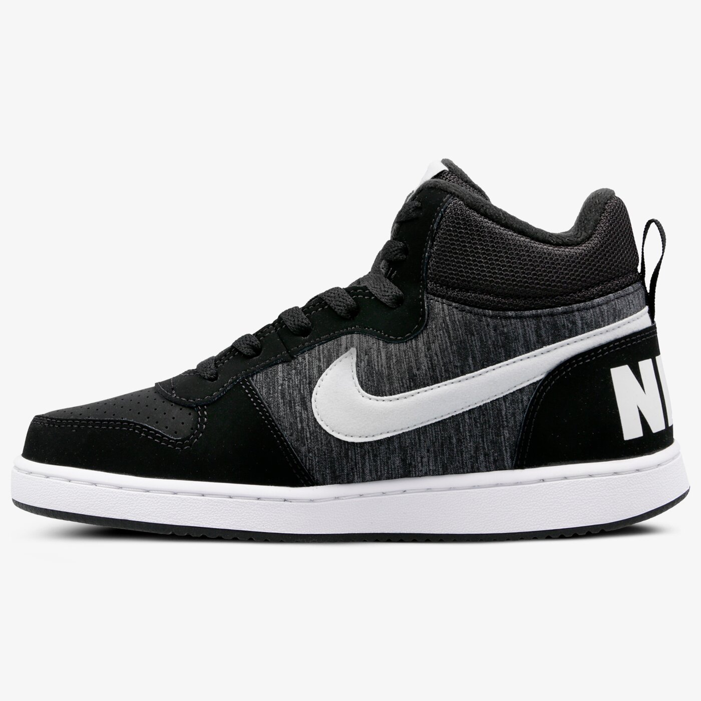 Buty dziecięce NIKE COURT BOROUGH MID SE BG 918340-007 kolor czarny