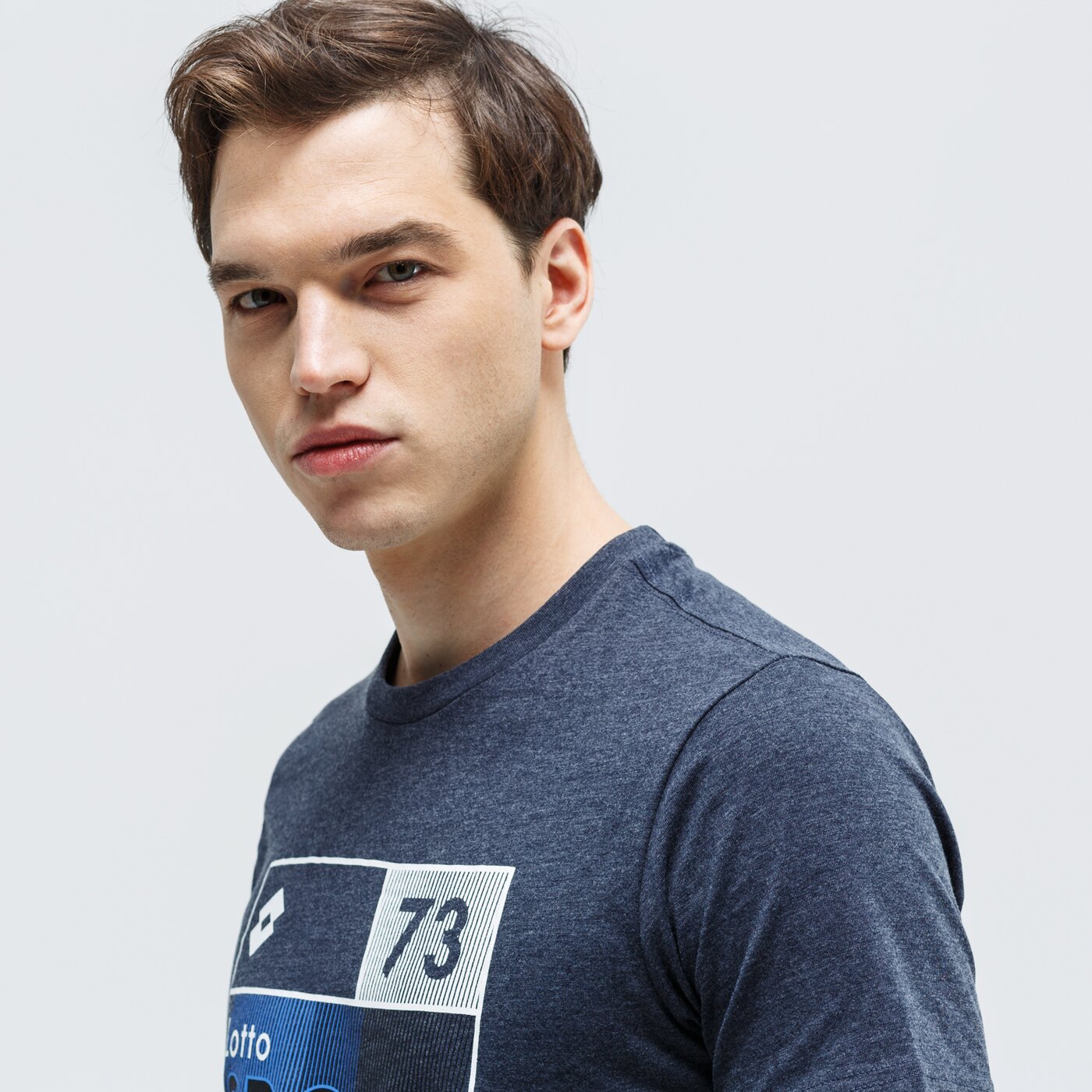 Koszulka męska LOTTO T-SHIRT GREGORIO lo39tsm34001 kolor granatowy